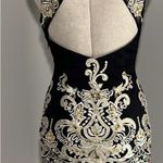 Jovani  Sz 2 gorgeous black and gold beaded dress.  Like new condition Photo 1