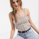 Free People FP Donna Printed Cami Ivory Photo 0