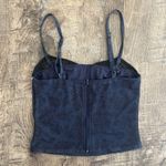 Edikted  Amal Navy Blue Corset Top NWOT Photo 1