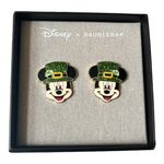 BaubleBar Disney X Mickey Mouse St. Patrick’s Day Earrings Green Black Photo 0