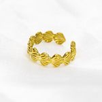 Gold Seashell Ring Photo 3