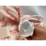 Como vintage NWT Ruffle Trim Floral Print Linen Blend Tank Top size small Photo 3