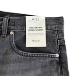 Madewell Brynn Long Shorts High Rise Relaxed Leg Black Levin Wash Women’s 31 Photo 1