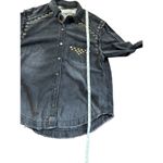 Free People  We the Free Studded Button
Down Shirt size XS washed black Photo 5