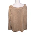 Lane Bryant Gold Sparkle Metallic Boat Neck Pullover Sweater 26/28 PLUS SIZE Photo 5