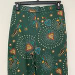 Anthropologie Farm Rio Fernanda Flared Pants Green Toucan Bird Tropical XS Photo 1