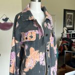 Free People 🥳 HP🥳 NWT Printed Ruby Jacket in Charcoal Combo Photo 5