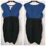 Studio M‎ Silk Blend Dress Black Blue Size M Photo 1