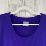 Rabbit Rabbit Rabbit Designs Maxi Dress Womens 10 Purple Batik Mother of Pearl Photo 2