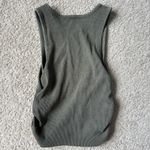 Aerie  Olive Green Ribbed Tank Top Photo 2