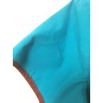 Sb Scrubs  Women's Scrub Uniform Top V-Neck Nurse Medical Size Small Blue Brown Photo 2