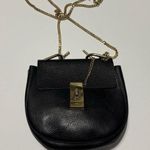Chloé Chloe - Black Grained Lambskin Leather "Drew" Crossbody Bag Photo 0