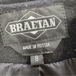 Braetan Women’s Vintage Wool Long Coat Hooded Faux Fur Penny Lane Mob Wife 8 Black Photo 8