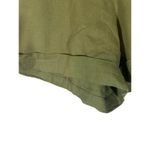 Andrew Marc New York Olive Dressy Linen Blend Cuffed Shorts Women Sz M Photo 2