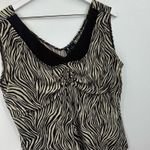 Vintage Y2K Zebra Tank Top Size 1XL Early 2000s Photo 1