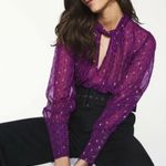 Ba&sh BASH Women's Cabri Twist Detail Top Sheer Photo 0