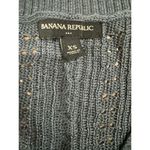 Banana Republic  size xs shimmery gray metallic sweater long sleeve shirt Photo 4