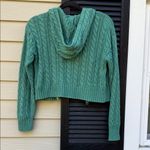 American Eagle  Outfitters Green Hooded Cardigan Photo 3