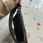 Liz Claiborne Black Leather Hobo Bag with Slouchy Design Photo 2