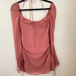 House Of CB 'Baby 'Pink Chiffon Cutout Halter Mini Dress/Size XS Photo 4