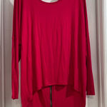 Kate & Mallory  Women’s Pink High Low Oversized Blouse Sz Small​ Photo 0