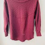 Free People Long Sleeve Top Maroon Sz XS Photo 2