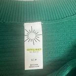 Aerie NWOT offline  green pullover crewneck oversized sweater size small‎ Photo 1