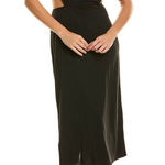 Equipment Genevieve black cutout Midi Dress Size S Silk Blend Slinky Sexy Photo 0