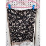 Alfani  Black White Abstract Print Pencil Skirt Size 8 Zipper Back Career Photo 3