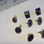 Lot Of 5 Pretty Women’s Costume Earrings Pierced Photo 1