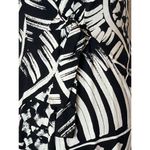 Nic+Zoe Black And White Jersey Moonlit Palm Sleeveless Fit And Flare Dress XS Photo 9