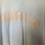 H&M  tennis club pullover graphic tee long sleeve sweatshirt crewneck sporty rich Photo 2