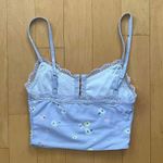 Princess Polly magnolia lavender floral crop top Photo 2