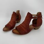 Miz Mooz  Corra Sandals Size 11 Wide Brown Leather Low Heel Cutout Boho Comfort Photo 1