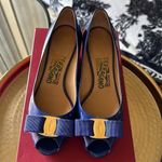 Salvatore Ferragamo  Sissi Patent-calf Wedges Photo 3