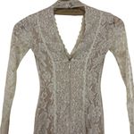 Bebe  Cream Lace Long Sleeve Dress size XXS Photo 1