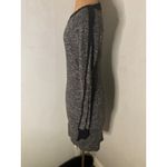 Max Studio Grey Color Block Crewneck Sweater Dress S Cozycore Minimalist Winter Photo 4
