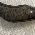 Etienne Aigner  Brown Patent Leather‎ Fabric Logo Sling Back Vanessa Heels 7.5 Photo 4