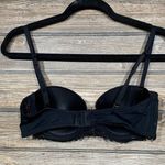 SO  Intimates Black Lace Trim Bra Size 36B Multi-Wear Lightly Lined‎ Underwire Photo 1