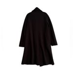 Eileen Fisher  Boiled Wool Coat Chocolate Brown Capsule Minimalist Size Small Photo 11