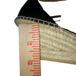 Talbots Espadrilles Womens 6.5 Used Black Leather Photo 9
