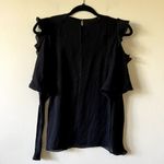 Chloé Chloe blouse black 100% silk cold shoulder size 34 XS C10 Photo 2