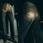 ZARA  Z1975 STRAIGHT Leg CROPPED HIGH-WAIST FOIL JEANS Gold/Black Size 38/6 NEW Photo 1