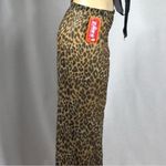 Zuliana Animal Print Mesh Pants Size M/L Made In USA New With Tags Brown Photo 2