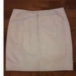 American Vintage Y2K Margaret Godfrey leather ivory skirt size 14 Photo 8