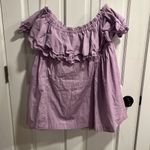 Free People  Lavender Ruffle Flowy Tube Top Size Medium Photo 6