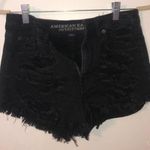 American Eagle Outfitters Black Denim Shorts Size 4 Photo 0