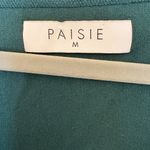 Paisie Forest Green Surplice Mock Wrap Sweater Size M Size M Photo 2