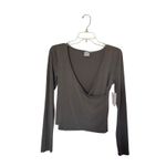 Athleta  Small Sage Green With Ease Workout Wrap Top NWT Photo 2