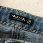 Nasty Gal Womens Jeans High Rise Distressed Tapered Medium Wash 10 Photo 3